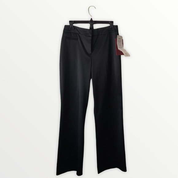 NWT  JS Collections Ladies Black Satin pants. - Picture 1 of 12